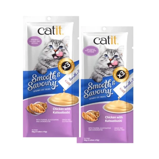 Catit Smooth & Savoury, Chicken with katsuobushi (2 pack)