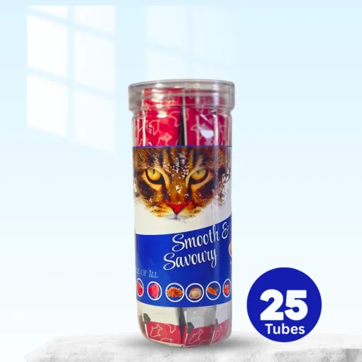 Smooth And Savoury Jar cat treat – Pack Of 25 Tubes
