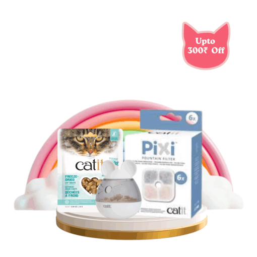 Catit Freeze-Dried Snacks with Mouse Dispenser & Replacement Cartridge 6 pack