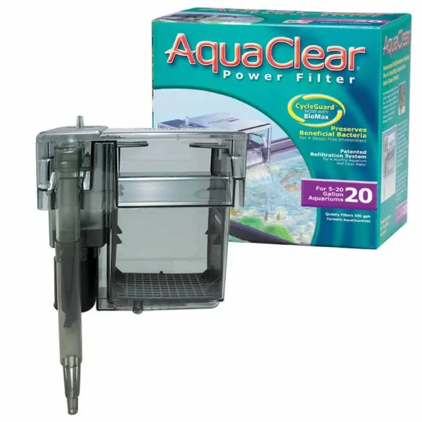 Fluval AquaClear 20 Power Filter, 5-20 US Gal / 18-76 L