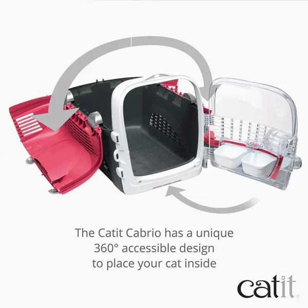 Second image of Catit Cabrio Carrier- Cherry Red