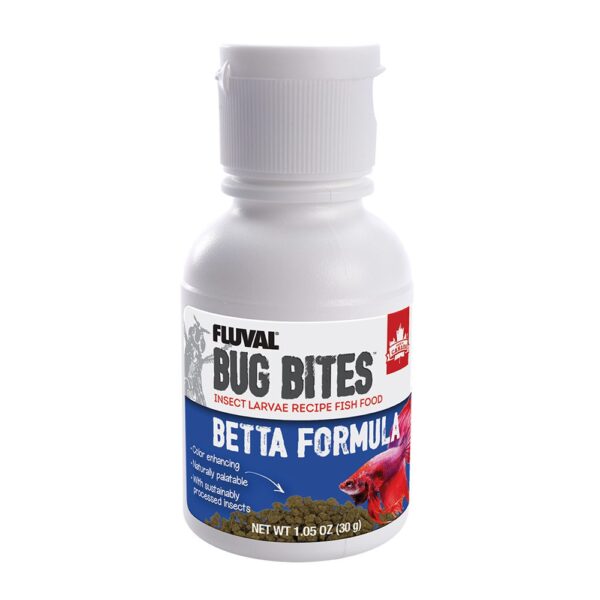 Fluval Bug Bites Betta Formula – 0.5 – 1.5 mm granules – 30 g (1.0 oz)