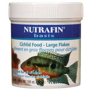 Cichlid Food – Large flakes – Nutrafin Basix 85g