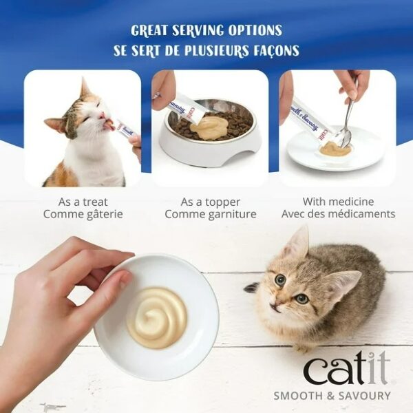 Second image of Catit Smooth & Savoury, Salmon with tuna & shrimp (4x15g per pack)