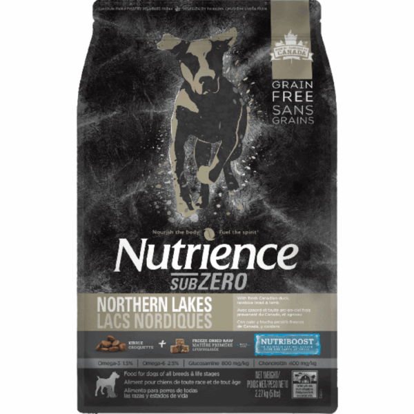 Nutrience Grain Free Subzero Northern Lakes for Dogs – 4 Packs (20 lbs)