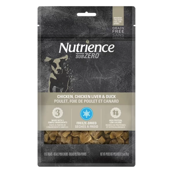 Freeze-Dried Chicken, Chicken Liver and Duck Dog Treats 70g