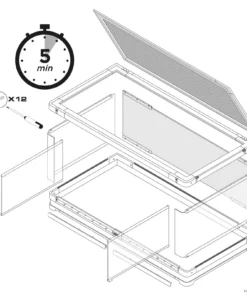 Second image of Vista 120 Panoramic Natural Terrarium 47x24x18