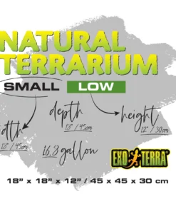 Second image of Natural Terrarium Small Low 1.5’WX1.5’Dx1’H 45*45*30