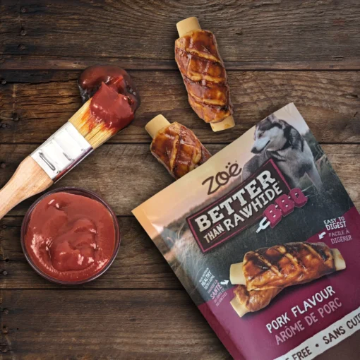 Rawhide Free Dog Treats BBQ Rib | Pork Flavour