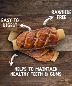 Second image of Rawhide Free Dog Treats BBQ Rib | Pork Flavour
